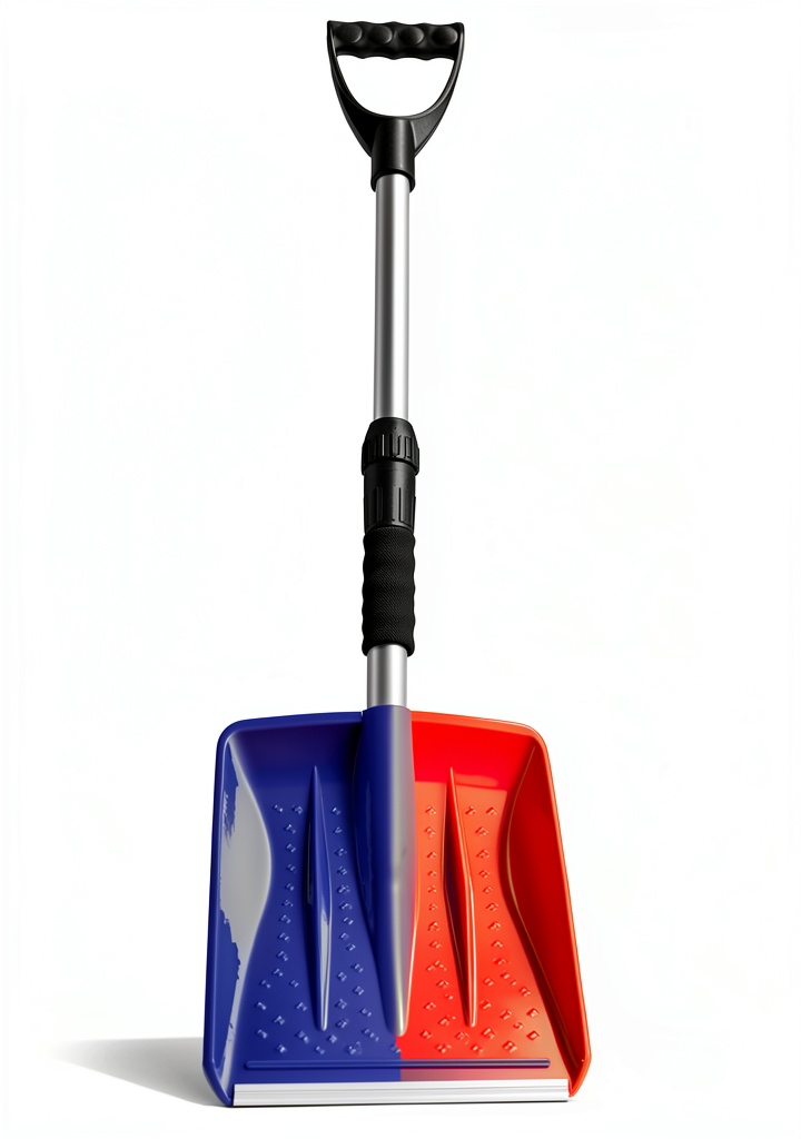 Yeitsnow snow shovel in use on a snowy driveway