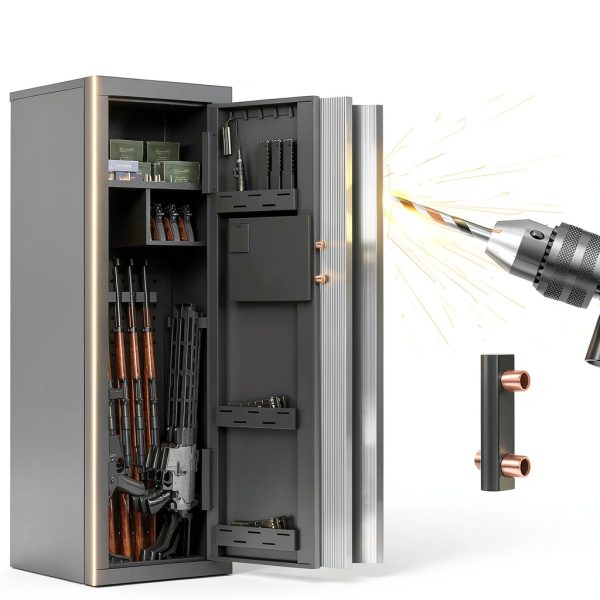 KAER Large Capacity Biometric Fingerprint Gun Cabinet-5