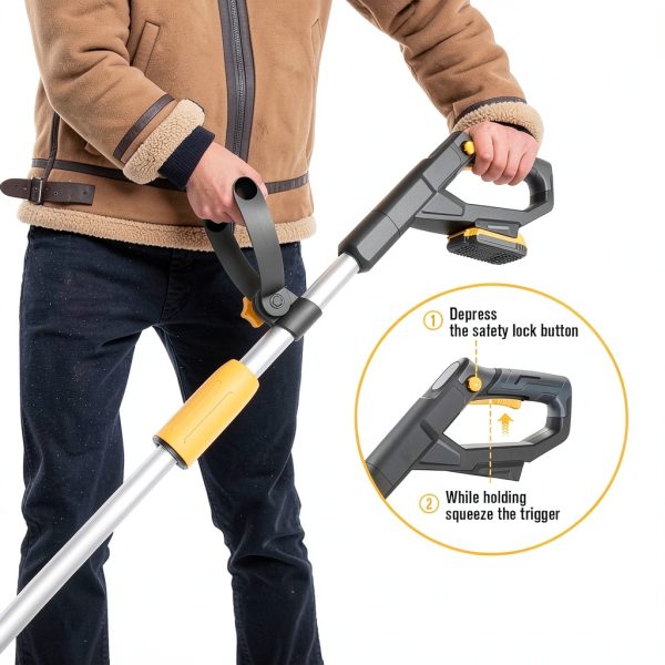 HEINPRO Cordless Snow Shovel 20V Battery Ergonomic-6