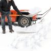 WIKER Aluminum Snow Shovel D-Grip Fiberglass Handle Orange-1