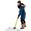 Snow Shovel THE SNOWPLOW Yellow D-Grip Metal Handle-4