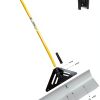 Snow Shovel THE SNOWPLOW Yellow D-Grip Metal Handle-3