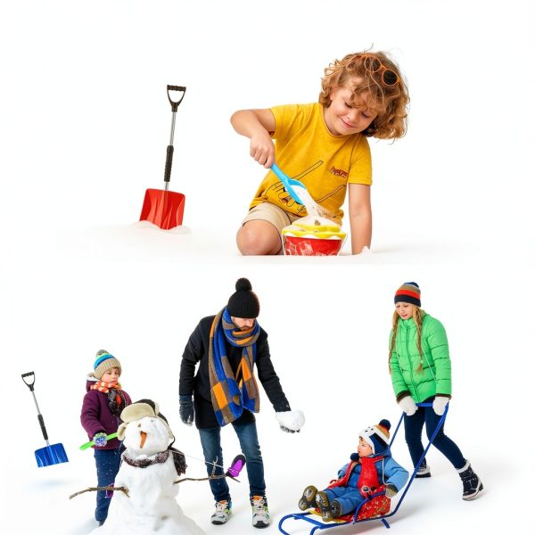 Yeitsnow Snow Shovel Extendable Aluminum Handle Lightweight-5