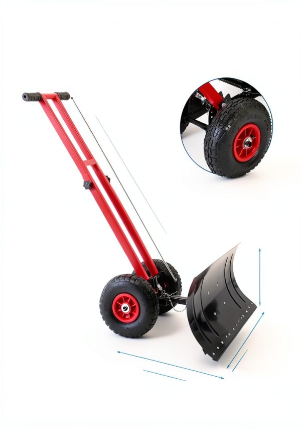 GarveeTech Snow Shovel Heavy Duty Carbon Steel Adjustable-2