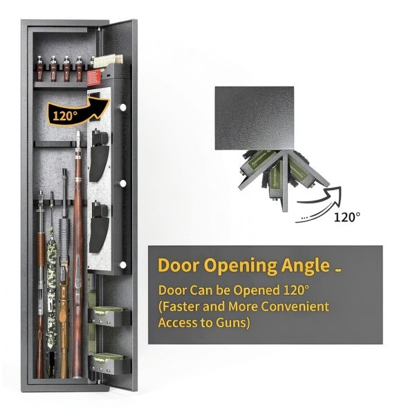 INTERGREAT Biometric Gun Safes for Rifles and Shotguns-4