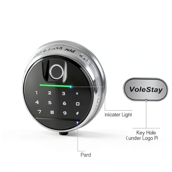 VoleStay Biometric Gun Safe Metal Black Compact-1