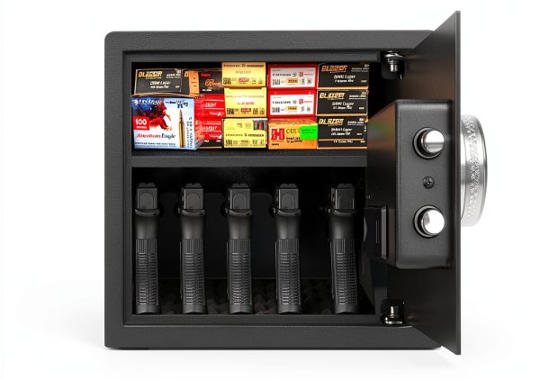 VoleStay Biometric Gun Safe Metal Black Compact-5