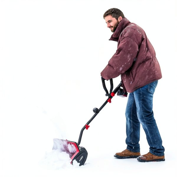 MZK Cordless Snow Shovel Lightweight 13 Inch Adjustable-1