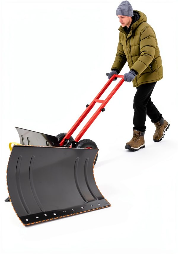 GarveeTech Snow Shovel Heavy Duty Carbon Steel Adjustable-5