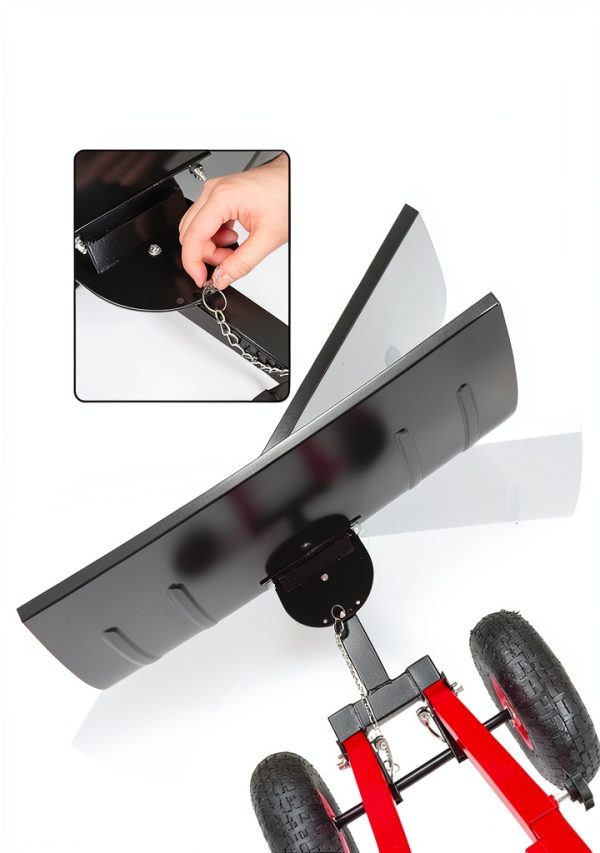 GarveeTech Snow Shovel Heavy Duty Carbon Steel Adjustable-4