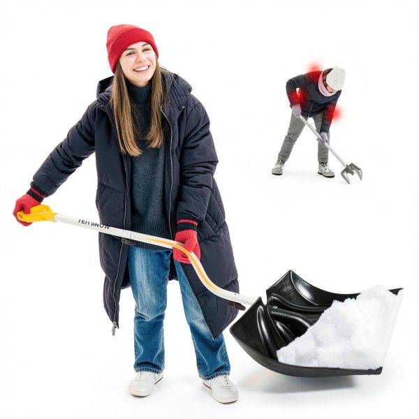 Snow Shovel yeitsnow Ergonomic Z Handle Plastic-2