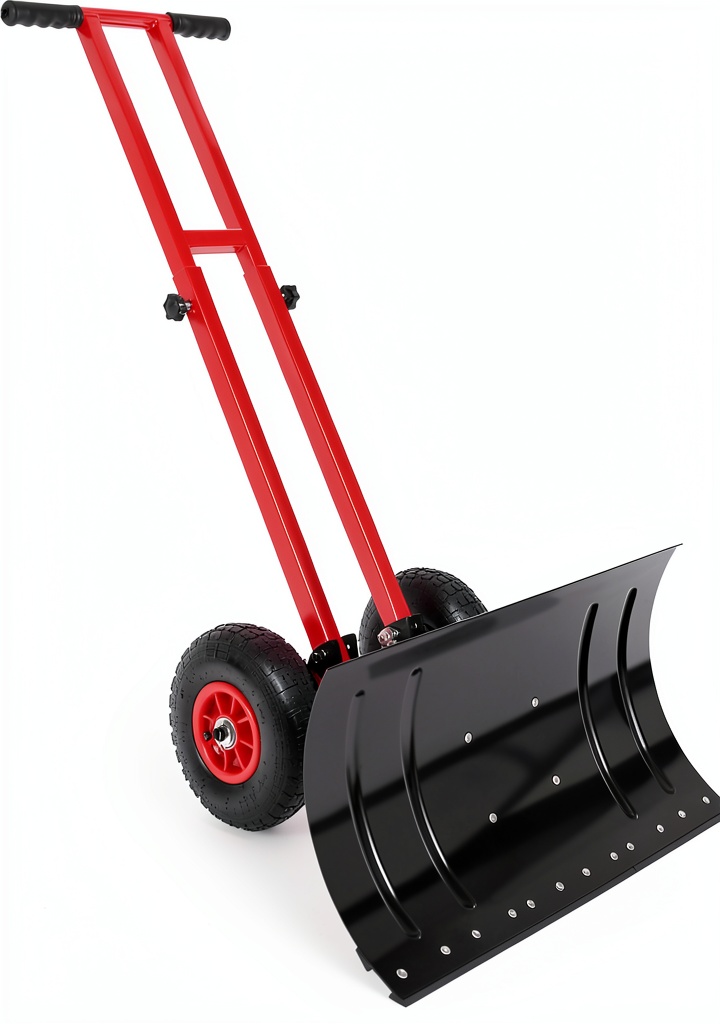 GarveeTech Snow Shovel in use on a snowy driveway