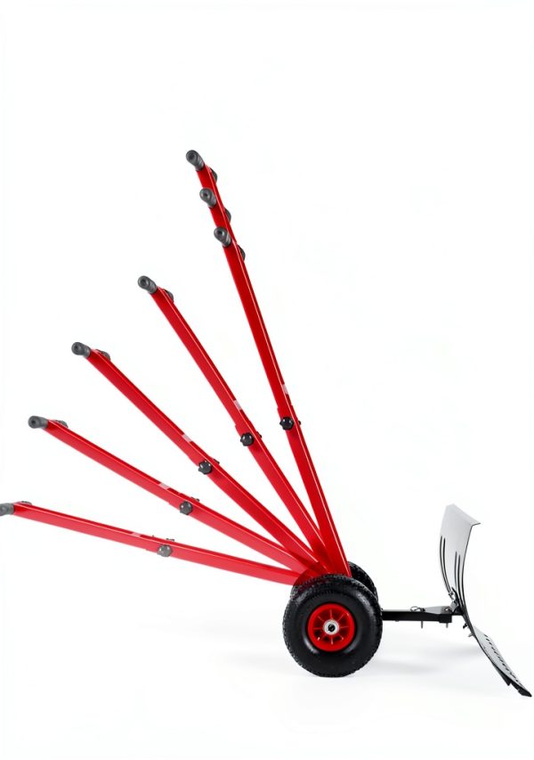 GarveeTech Snow Shovel Heavy Duty Carbon Steel Adjustable-3