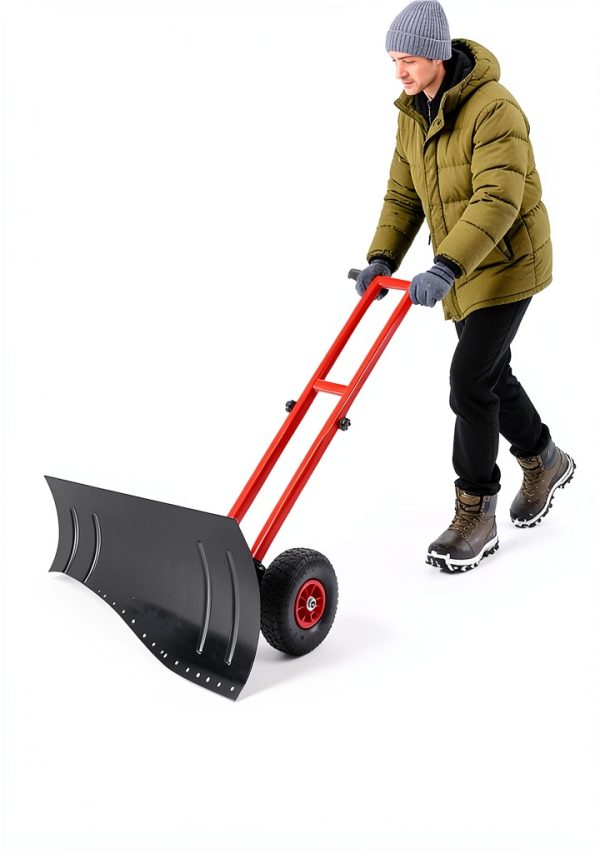 GarveeTech Snow Shovel Heavy Duty Carbon Steel Adjustable-5