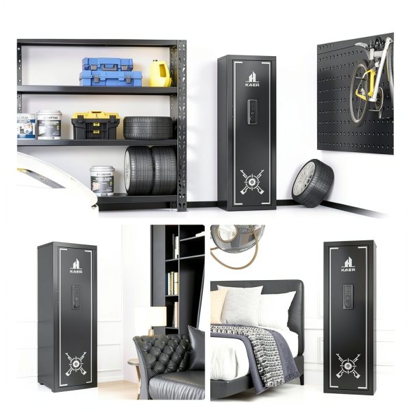 KAER Large Capacity Biometric Fingerprint Gun Cabinet-6