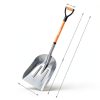 WIKER Aluminum Snow Shovel D-Grip Fiberglass Handle Orange-6