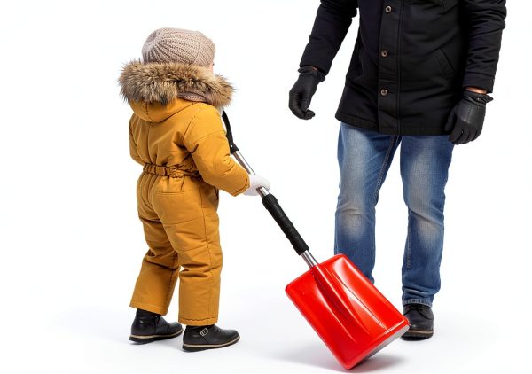 Kids Snow Shovel OPELETNNT Aluminum Adjustable-2
