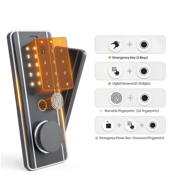 KAER Large Capacity Biometric Fingerprint Gun Cabinet-1