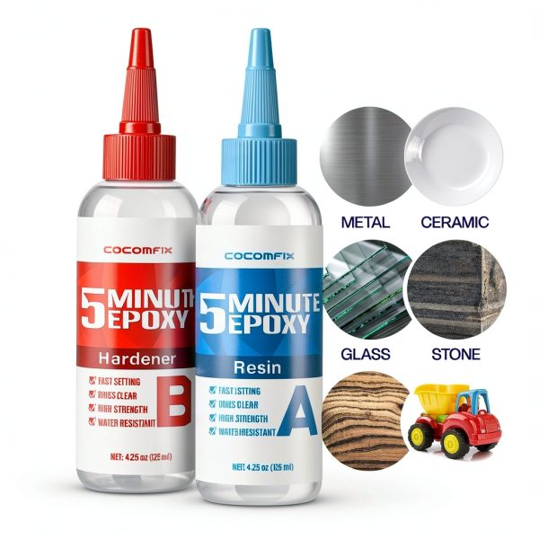 5 Minute Epoxy cocomfix 300°F Heat Resistant Glue-4