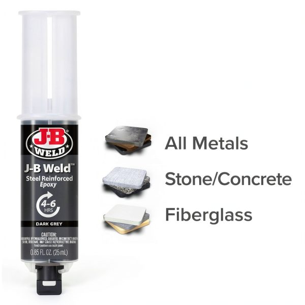 J-B Weld 25ml Epoxy Syringe Steel Repair-3