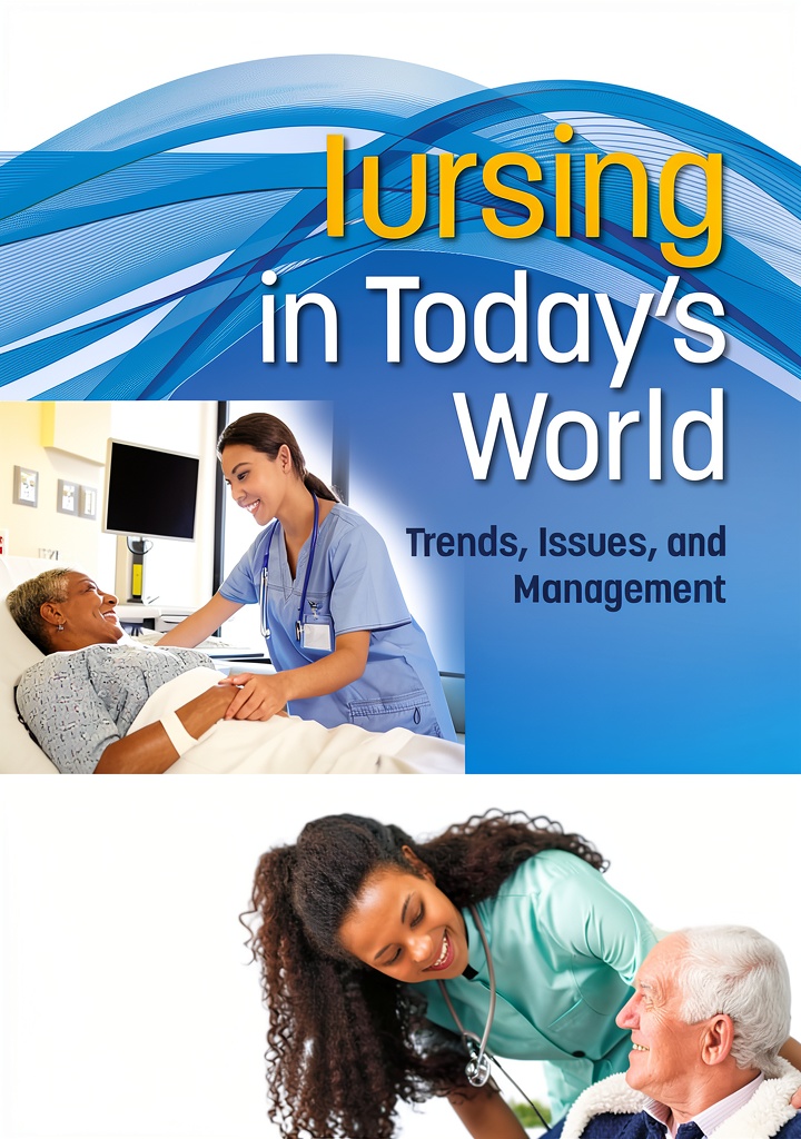 Nursing student reading the eBook on a tablet