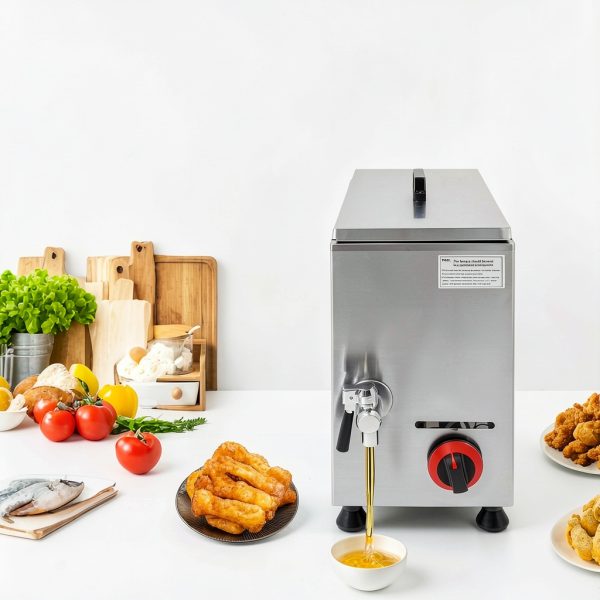 Commercial Gas Fryer NTNOEA Countertop with Low‑Pressure Valve-1