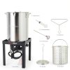 30 QT Turkey Fryer Set OuterMust 50,000 BTU Aluminum Pot with Basket-3