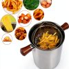 Small Deep Oil Fryer Pot PAMISO 68oz 304 Stainless Steel Glass Lid-5