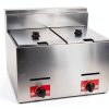 Gas Fryer TdiriNar 2×5.3QT Propane Double Cylinder Steel-0