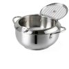 304 Stainless Steel Frying Pot ASDFB 11" 2.2L Deep Fryer Temp Control-3