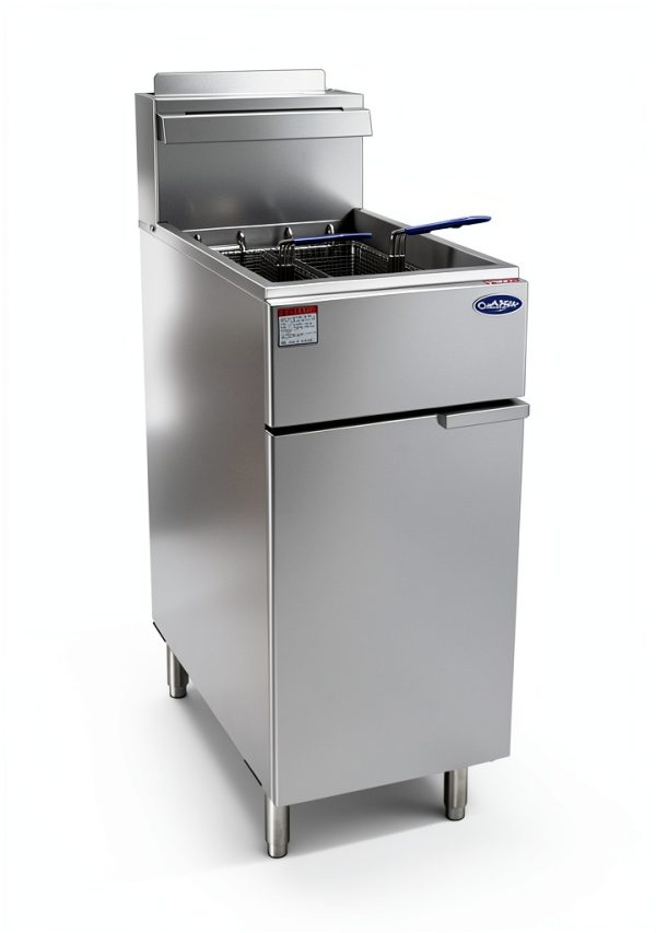 CookRite ATFS-40 Deep Fryer with 3‑Tube Stainless Steel Natural Gas-0