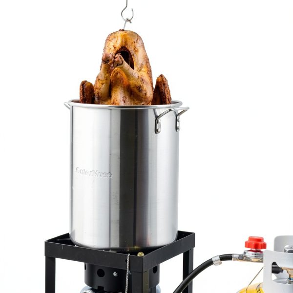30 QT Turkey Fryer Set OuterMust 50,000 BTU Aluminum Pot with Basket-5