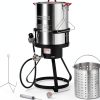 Turkey Deep Fryer VEVOR 30qt Aluminum Commercial Fryer 54k BTU Propane-10