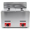 Gas Fryer TdiriNar 2×5.3QT Propane Double Cylinder Steel-1