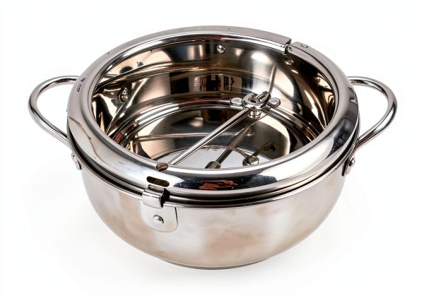 304 Stainless Steel Frying Pot ASDFB 11" 2.2L Deep Fryer Temp Control-5