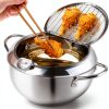 304 Stainless Steel Frying Pot ASDFB 11" 2.2L Deep Fryer Temp Control-0