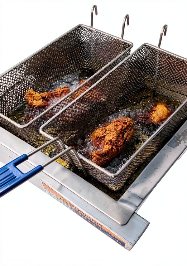 Gas Shark Deep Fryer and Griddle Cart 20" Griddle 3.5 Gallon-3