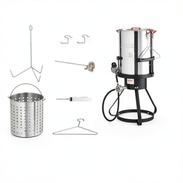Turkey Deep Fryer VEVOR 30qt Aluminum Commercial Fryer 54k BTU Propane-6