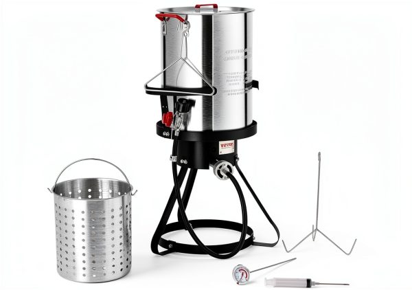 Turkey Deep Fryer VEVOR 30qt Aluminum Commercial Fryer 54k BTU Propane-8