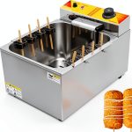Automatic Corn Dog Fryer WQV 12L Stainless Steel Commercial Deep Fryer-0