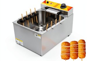 Automatic Corn Dog Fryer WQV 12L Stainless Steel Commercial Deep Fryer-0