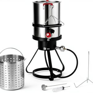 Turkey Deep Fryer VEVOR 30qt Aluminum Commercial Fryer 54k BTU Propane-0