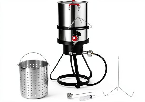 Turkey Deep Fryer VEVOR 30qt Aluminum Commercial Fryer 54k BTU Propane-0