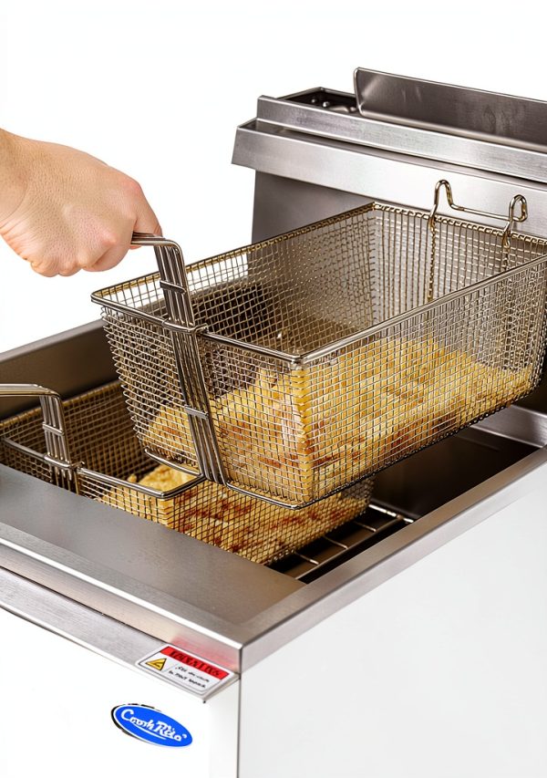 CookRite ATFS-40 Deep Fryer with 3‑Tube Stainless Steel Natural Gas-5