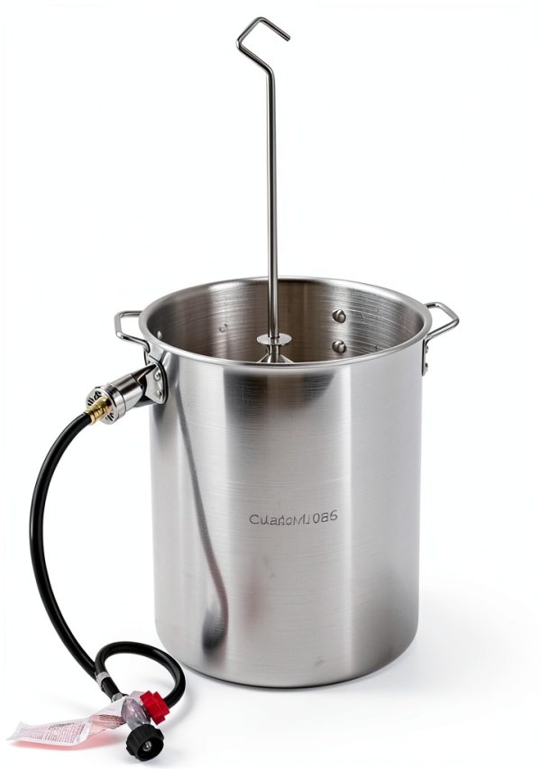 30 QT Turkey Fryer Set OuterMust 50,000 BTU Aluminum Pot with Basket-2
