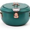 Deep Fryer Pot 304 Steel with Thermometer – Aqur2020 Deep Green-2