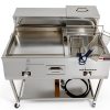 Gas Shark Deep Fryer and Griddle Cart 20" Griddle 3.5 Gallon-7