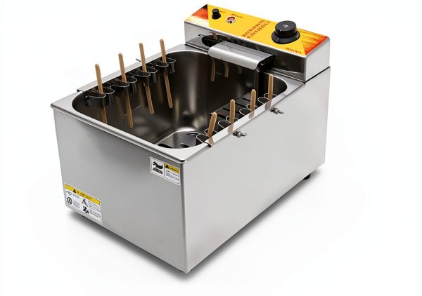 Automatic Corn Dog Fryer WQV 12L Stainless Steel Commercial Deep Fryer-3