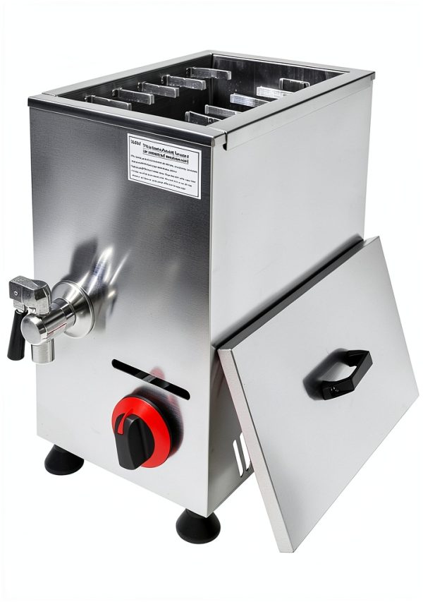 Gas Frying Machine LLHZGAO 21L Commercial LPG Deep Fryer with 12 Racks-0