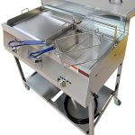 Gas Shark Deep Fryer and Griddle Cart 20" Griddle 3.5 Gallon-0